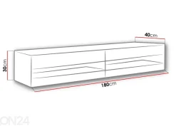TV-taso Figo 180 cm + LED