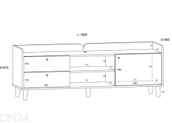 TV-taso Glandore 160 cm