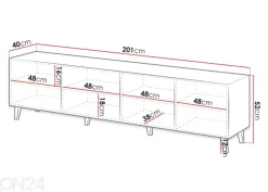 TV-taso Granada 201 cm