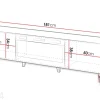 TV-taso Granada 181 cm sähkötakalla