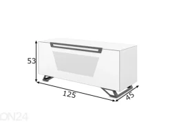 TV-taso jaloilla Venti 125 cm