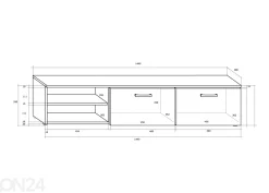 TV-taso Jameson 144 cm