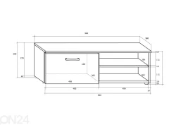 TV-taso Jameson 96 cm