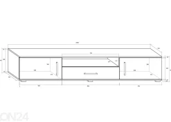 TV-taso Kerry 200 cm