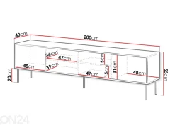 TV-taso Kim 200 cm
