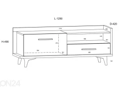 TV-taso Kinsale 125 cm