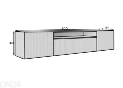 TV-taso Labin I 200 cm