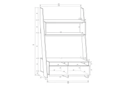 TV-taso Mallow 120 cm