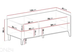 TV-taso Malumi II 135 cm