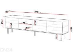 TV-taso Moidela 204 cm