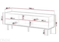 TV-taso Moidela 154 cm