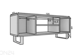 TV-taso Molise 135 cm