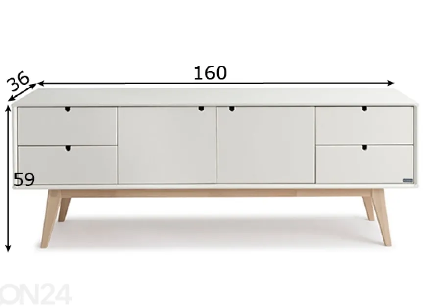 TV-taso Notte, koivu