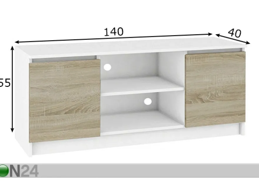 TV-taso Poznan 140 cm