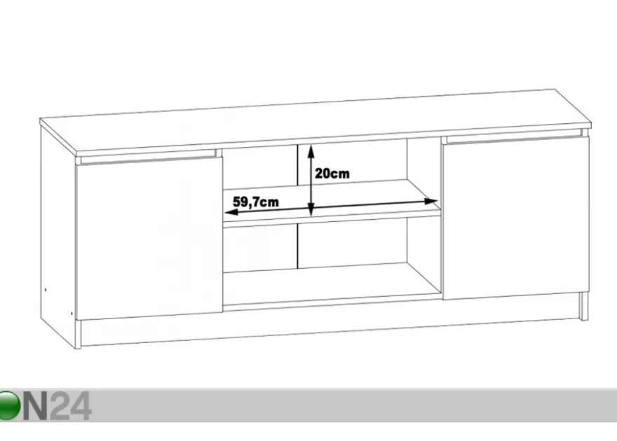 TV-taso Poznan 140 cm