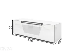 TV-taso pyörillä Venti 150 cm