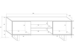 TV-taso Rossca 160 cm