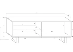TV-taso Rossca 140 cm
