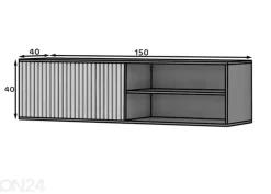 TV-taso seinälle 150 cm