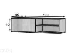 TV-taso seinälle 150 cm