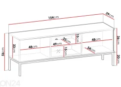 TV-taso Senato 154 cm + LED