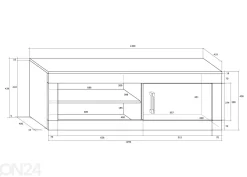 TV-taso Skibbereen 130 cm