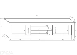 TV-taso Skibbereen 180 cm