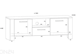 TV-taso Slide 140 cm