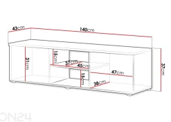 TV-taso Soho 140 cm