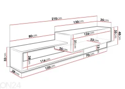 TV-taso Sonata 210 cm