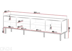 TV-taso Terry 200 cm