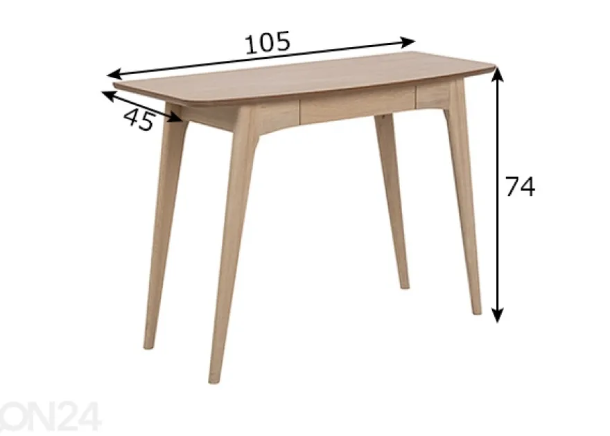 Työpöytä Boise 45x105 cm