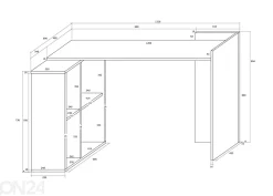 Työpöytä 122 cm