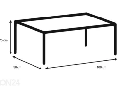 Työpöytä Concord 50x100 cm