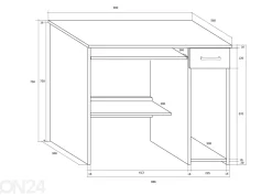 Työpöytä Max 90 cm