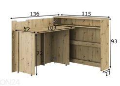 Työpöytä vasemmanpuolinen Work Concept