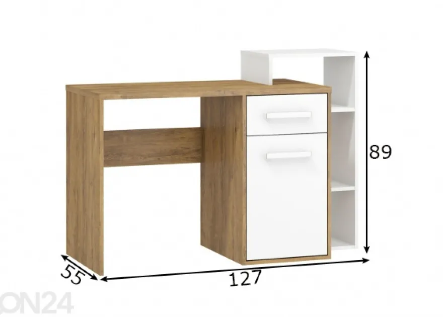 Työpöytä Youghal 127 cm