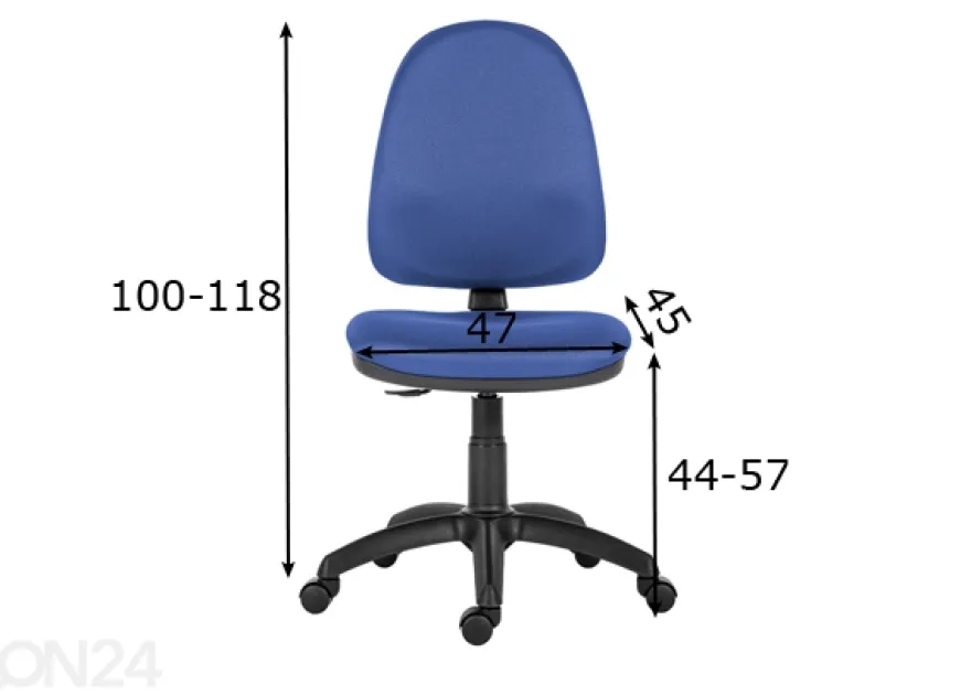 Työtuoli Mek D4, sininen