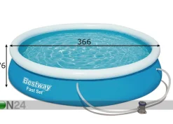 Uima-allas Bestway Fast Set 366x76 cm suodatinpumpulla