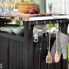 Ulkokeittiö pesualttaalla Keter Unity Chef 51x237 cm, grafiit