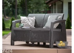 Ulkosohva Keter Corfu, Loveseat kahdelle, ruskea