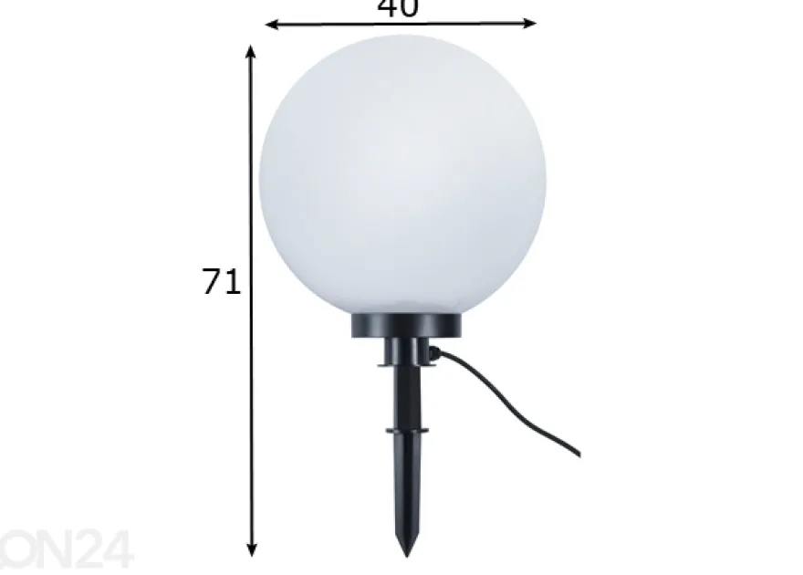 Ulkovalaisin Bolo 40 cm