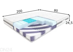 Vaahtomuovipatja Hilding Conga Cashmere 80x200 cm