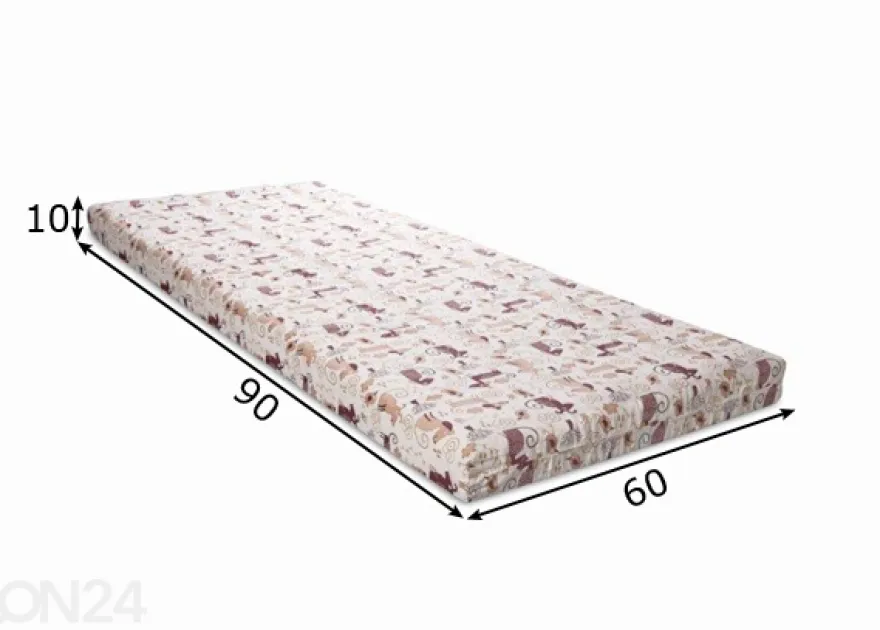 Vaahtomuovipatja Hypnos Hopp 60x90x10 cm