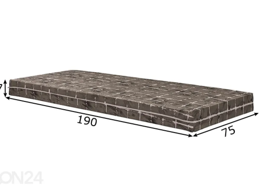 Vaahtomuovipatja 75x190x7