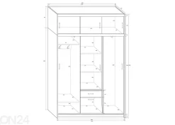 Vaatekaappi 149 cm