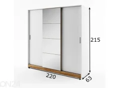 Vaatekaappi 220 cm