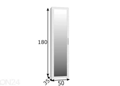 Vaatekaappi 50 cm