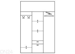 Vaatekaappi 149 cm