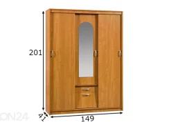 Vaatekaappi 149 cm